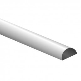 ABS Plasticard - Profile SEMICIRCLE 3 mm
