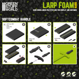 Hard LARP Foam 20mm for Sword Cross-Guard