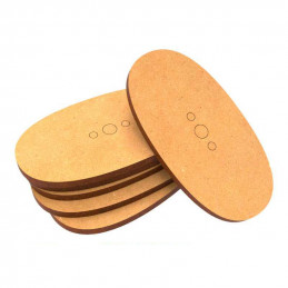 MDF Bases - AOS Oval 60x35mm