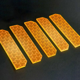 5x Small Energy Walls - Phosphorescent Orange
