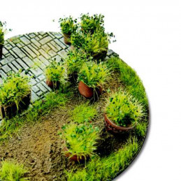 Matas Arbustos Autoadhesivas 6mm - Verde oscuro