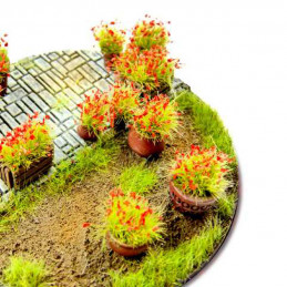 Shrub Tufts 6mm self-adhesive - Red