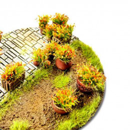 Matas Arbustos Autoadhesivas 6mm - Naranja