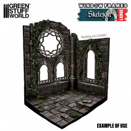 Miniatur Fenster - Skelette - Große