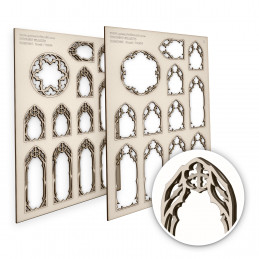 Miniatur Fenster - Dämonen - klein