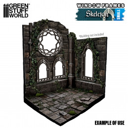Miniatur Fenster - Skelette - klein