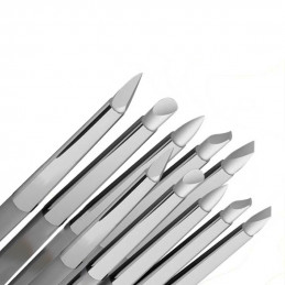 Pinceau Silicone - Colour Shapers TAILLE 0 et 2 - 10 pinceaux - BLANC SOUPLE