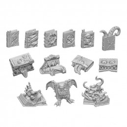 Set impreso en 3D - Libros Monstruosos