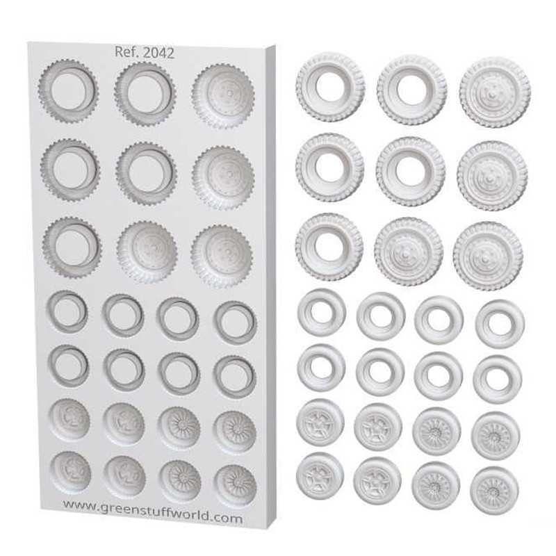 Stampi in Silicone Ruote e Borchie