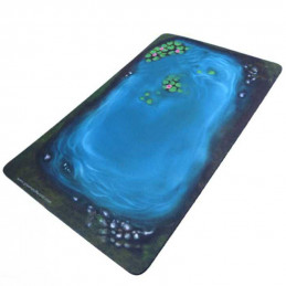 2D Neoprene Terrain - Lake with leaves