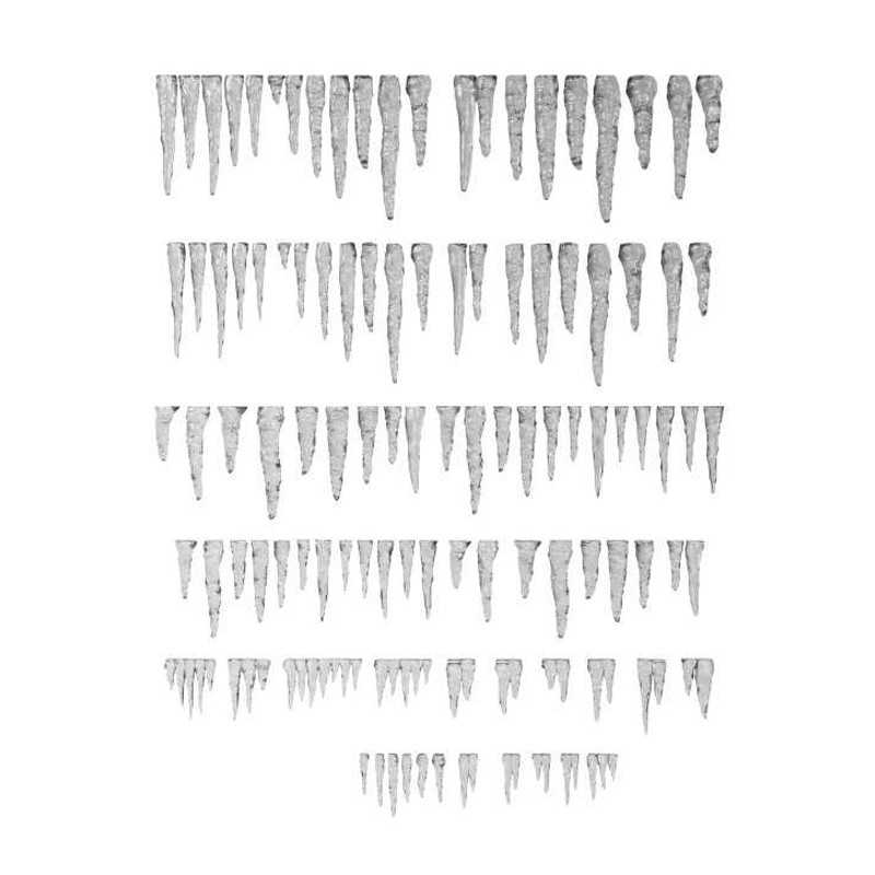 Set imprimé en 3D - Stalactites et Glaçons en Résine Set imprimé en 3D - Stalactites et Glaçons en Résine
