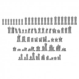 Set stampato in 3D - Candele | Candele Warhammer compatibili