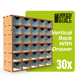 MDF Vertical rack with Drawers | Modular Set Drawers