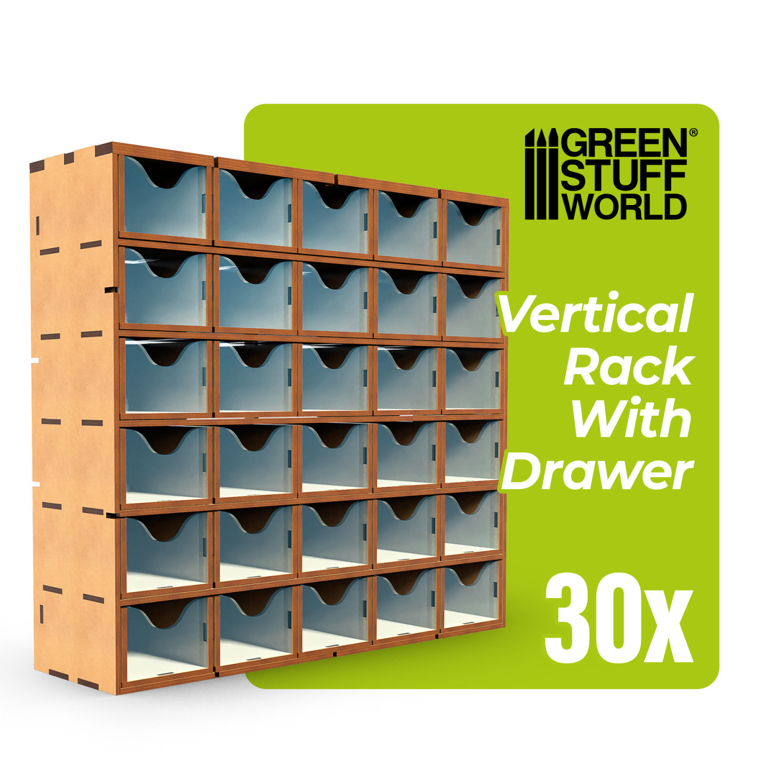 Schubladen Racks Vertikales MDF-Rack mit Schubladen - GSW