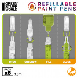 Refillable paint pen | Refillable markers