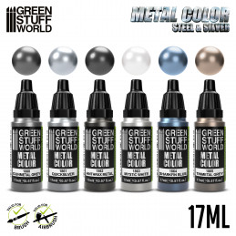 Metallic Paints Set - Silver | Metallic Paints