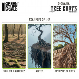 Raíces de Árbol Diorama | Raíces para maquetas