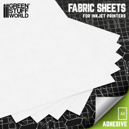 Inkjet Cotton Adhesive Fabric Sheet for crafts and Cosplay