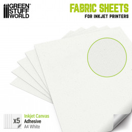 Inkjet Canvas Adhesive Fabric Sheet for crafts and Cosplay