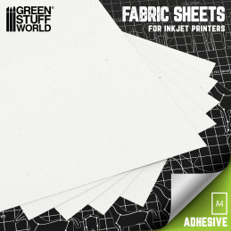 Inkjet Canvas Adhesive Fabric Sheet for crafts and Cosplay