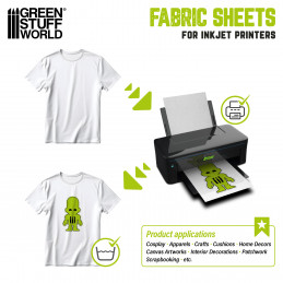 Inkjet Canvas Fabric Sheet for crafts and Cosplay