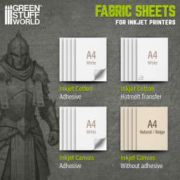 Inkjet Cotton Adhesive Fabric Sheet for crafts and Cosplay