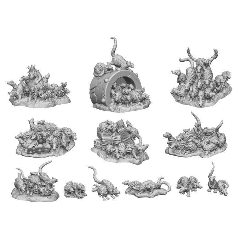 Rattenschwärme Harz Set | Bits Skaven 1:48-1:35 Rattenschwärme Harz Set | Bits Skaven 1:48-1:35