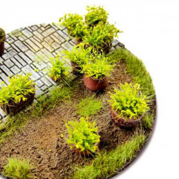 Matas Arbustos Autoadhesivas 6mm - Verde Claro