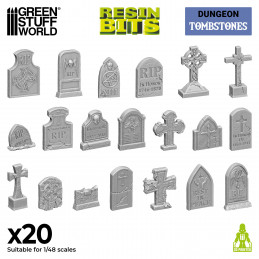3D printed set - Gravestones