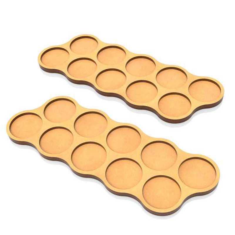 Plateaux de Mouvement MDF 25mm x10 - Horde