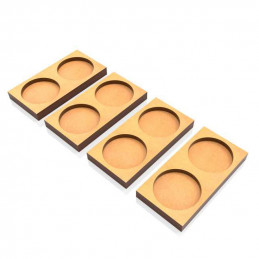 MDF Movement Trays 25mm 2x1 - Skirmish Lines