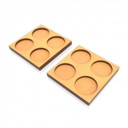 MDF Movement Trays 25mm 2x2 - Skirmish Lines
