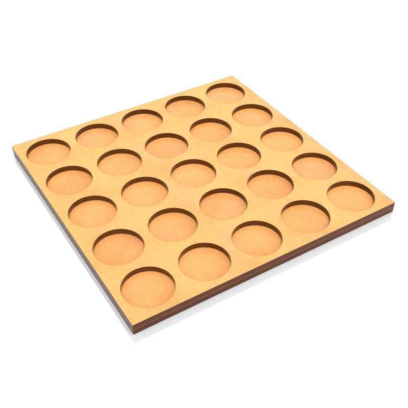 MDF Movement Trays 25mm 5x5 - Skirmish Lines