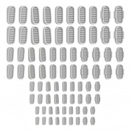 Mecha Detail Parts - Oval Verniers | Gundam conversion kit