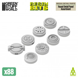 Mecha Detail Parts - Round Detail Panel Assortment