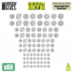 Mecha Detail Parts - Round Detail Panel Assortment