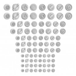 Mecha Detail Parts - Round Detail Panel Assortment