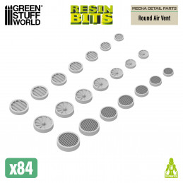 Mecha Detail Parts - Round Air Vent | Gundam conversion kit