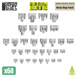 Mecha Detail Parts - Mecha Hinge Panels | Gundam conversion