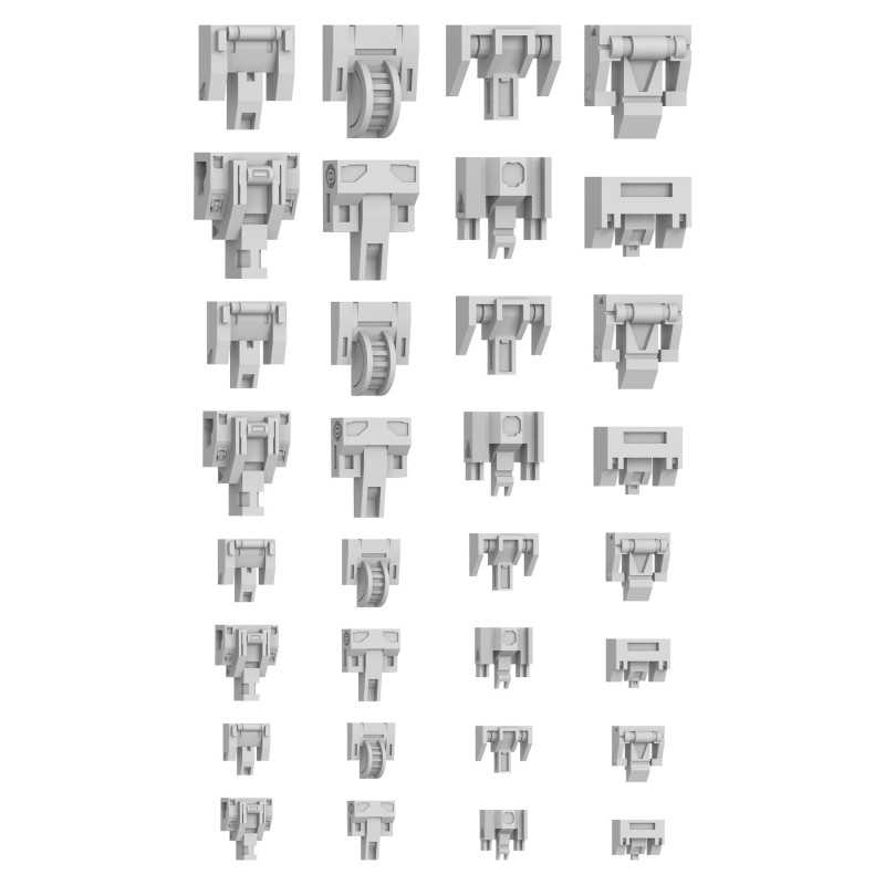 Mecha Detail Parts - Mecha Hinge Panels | Gundam conversion