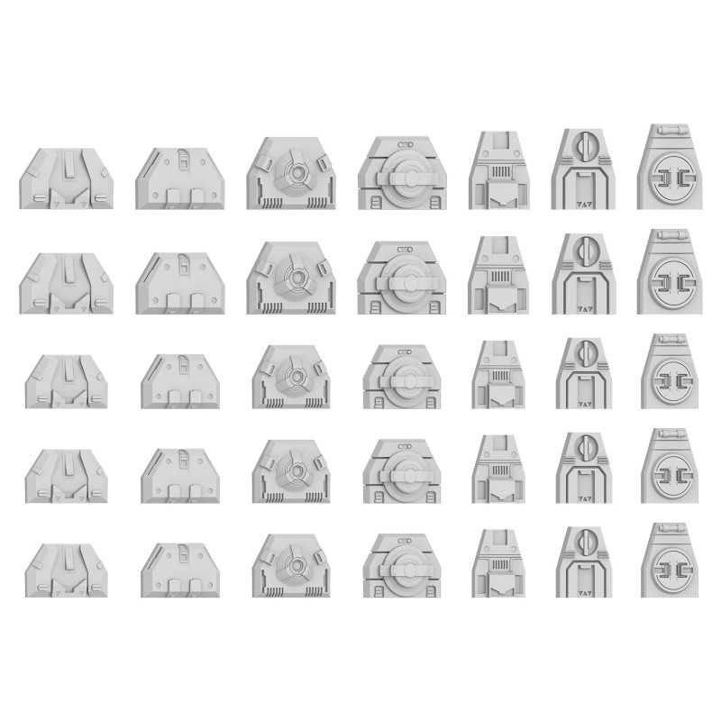 Kit conversion Mecha - Panneau Additionnelle 2 pour Gundams Kit conversion Mecha - Panneau Additionnelle 2 pour Gundams
