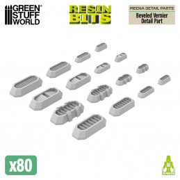 Mecha Detail Parts - Beveled Vernier Detail Parts