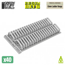 Mecha Detail Parts - 12 mm Ladder Rungs