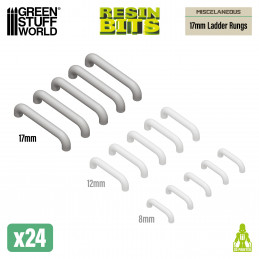 Mecha Detail Parts - 17 mm Ladder Rungs