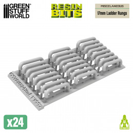 Mecha Detail Parts - 17 mm Ladder Rungs