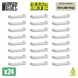 Mecha Detail Parts - 17 mm Ladder Rungs