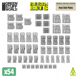 Mecha Detail Parts - Heat Sink Plates | Gundam conversion kit
