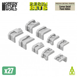 Mecha Detail Parts - Corner Detail Panel Addon