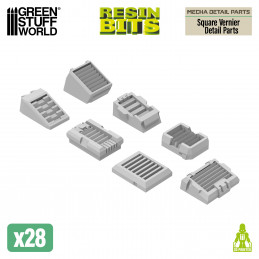 Mecha Detail Parts - Square Vernier Detail Parts