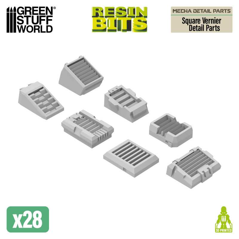 Mecha Detail Parts - Square Vernier Detail Parts Mecha Detail Parts - Square Vernier Detail Parts